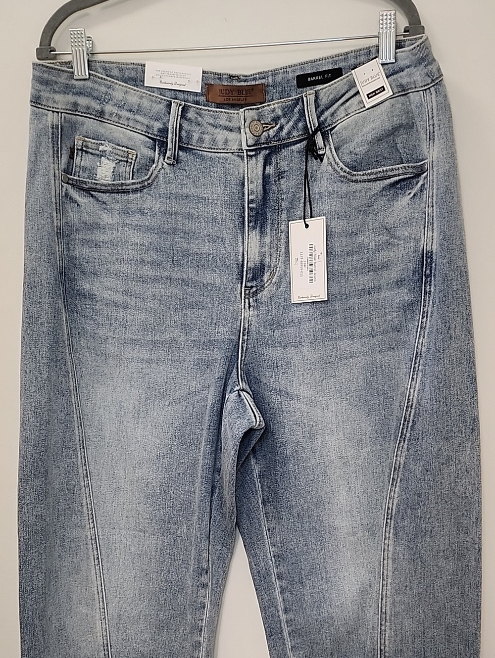 NWT Judy Blue Barrel-leg High-Rise jeans Size 16 - Picture 4 of 16